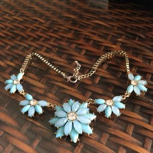 Francesca’s Necklace Blue Floral